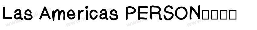 Las Americas PERSON字体转换
